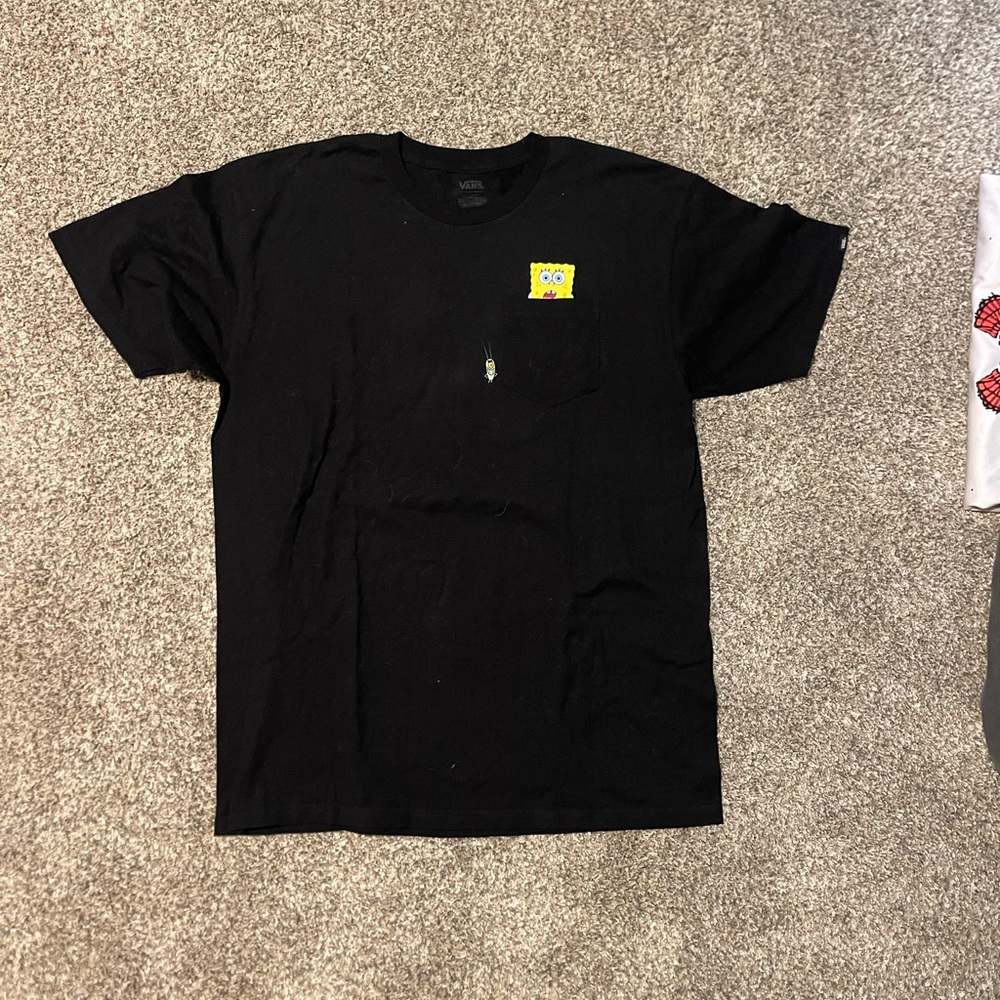 Spongebob Black Graphic T-Shirt